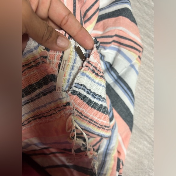 Free People Lilah Pleated Tube Dress in Multi Stripe. Size XS Free People - Picture 2 of 11